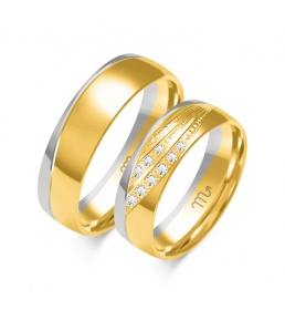 Złote obrączki wzór OE-355