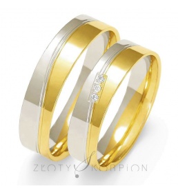 Złote obrączki wzór OE-223