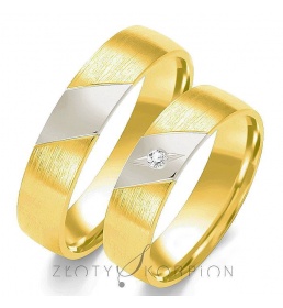 Złote obrączki wzór OE-179