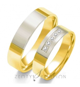 Złote obrączki wzór OE-177