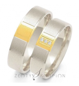 Złote obrączki wzór OE-174
