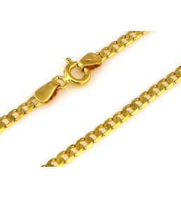 Łańcuszek złoty pancerka 2.4mm