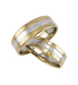 Złota obrączka wzór S-04