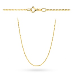  Łańcuszek złoty - splot rolo diamentowany 45 cm pr. 585